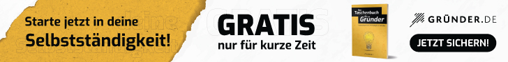 Das Taschenbuch für Gründer von Thomas Klußmann und Christoph J.F. Schreiber (Gratisbuch). Banner